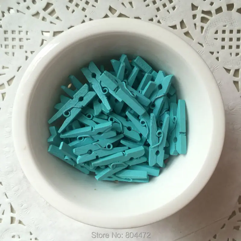 25 мм Мини натуральные деревянные для одежды фотобумага колышки прищепки