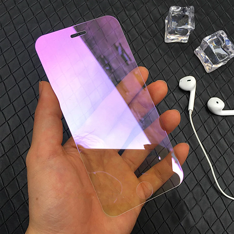 Цветное зеркальное закаленное стекло для iPhone X 8 Plus 7 6 6S 11Pro XS Luxury 9H 2.5D защитная