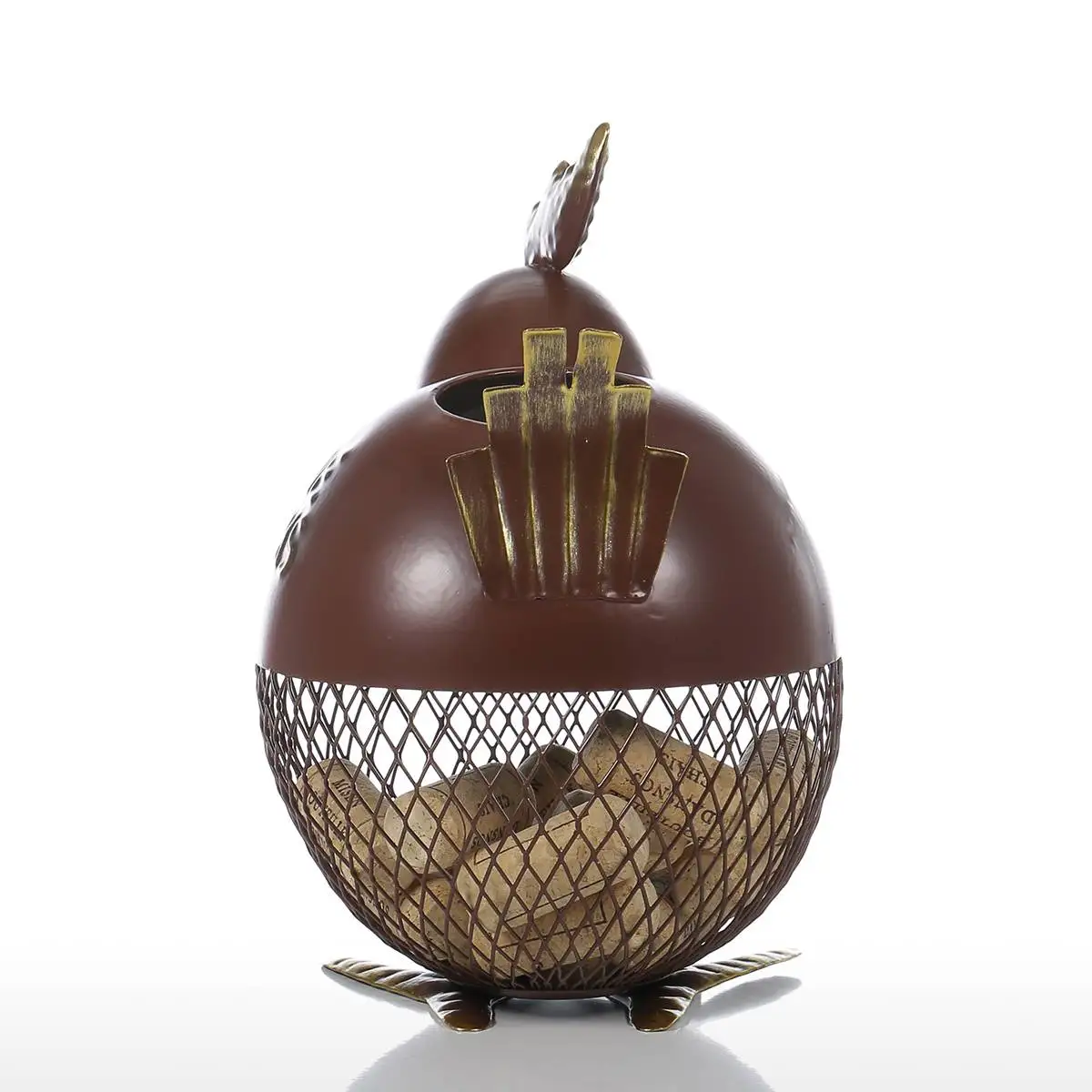 Металлическая скульптура туффи курица вино пробка контейнер животное домашний