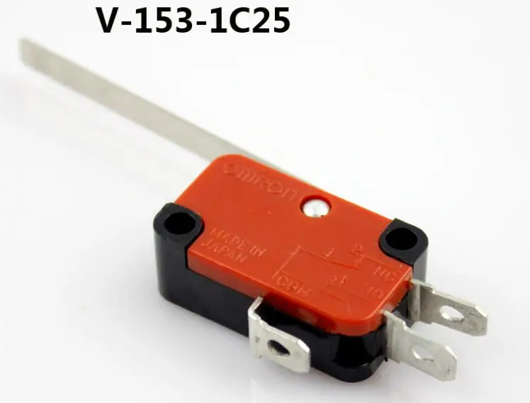 

10Pcs Limit Switch V-153-1C25 Long Straight Hinge Lever SPDT Micro Switch 15A