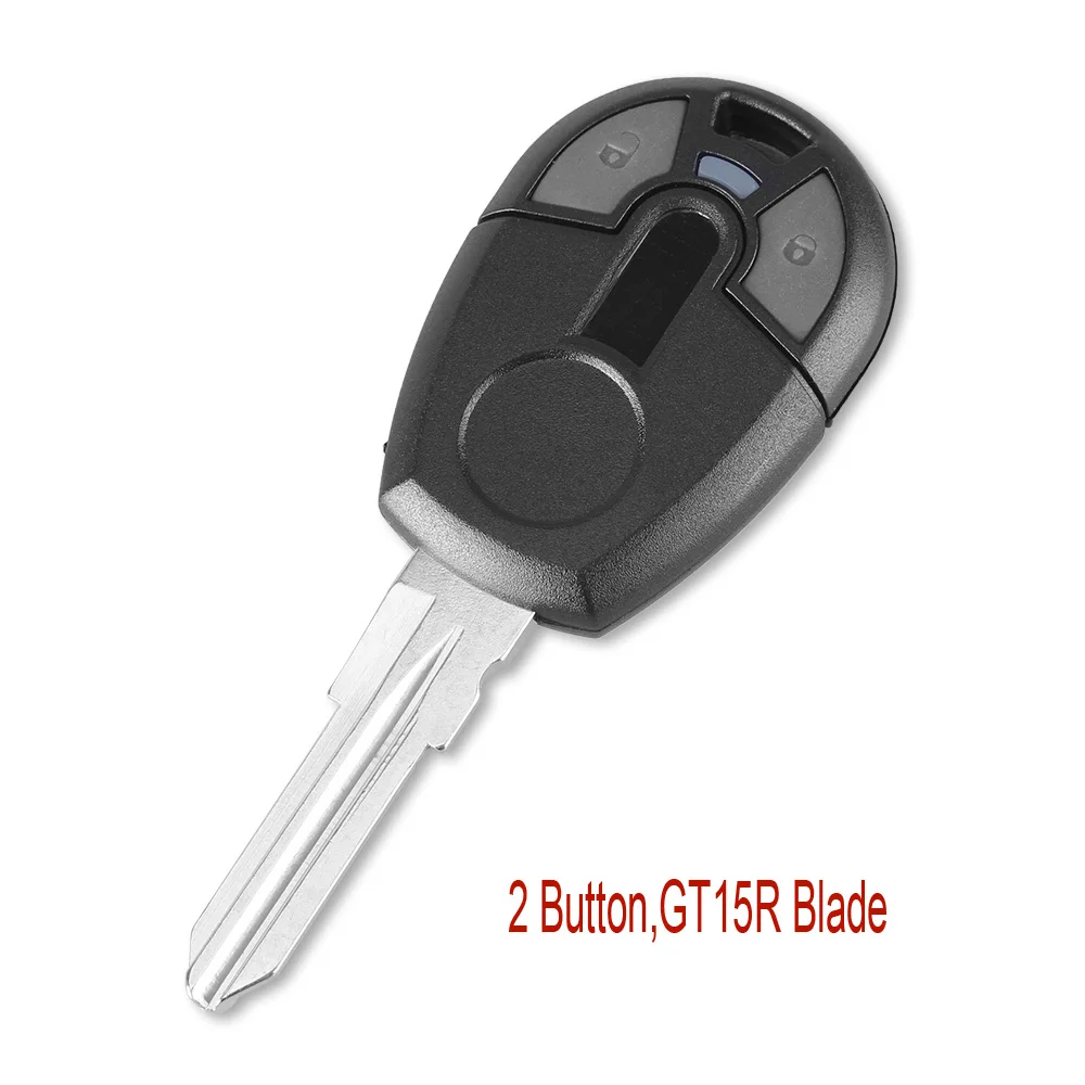 2 button GT15R KEYYOU 10X Сменный Чехол для дистанционного ключа для Fiat Positron EX300 Fob Автомобильный ключ крышка авто транспондер с SIP22/GT15R лезвие - Количество кнопок: 2 button GT15R