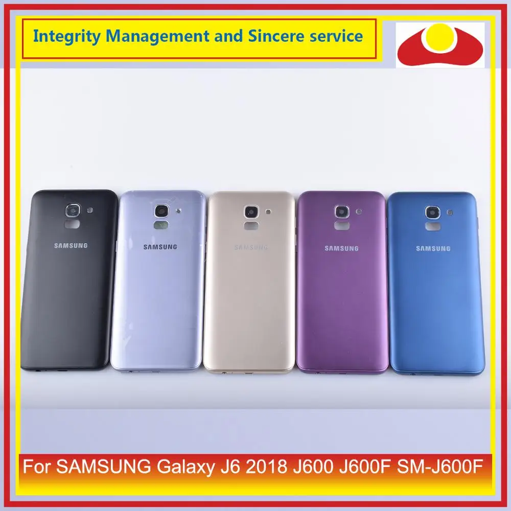 Оригинальный чехол для Samsung Galaxy J6 2018 J600 J600F корпус с аккумулятором задняя крышка