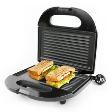 DMWD домашняя электрическая сковорода, машина для завтрака, сэндвич, гамбургер, блинница, плита для выпечки, хлеб, тостер, двухстороннее Отопление