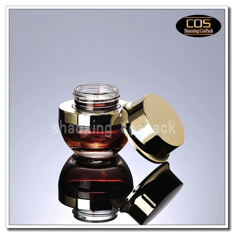 JGX40-20ml пустой красный стеклянные банки оптом роскошный стеклянных контейнеров