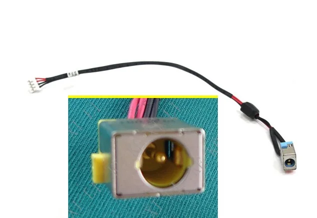 

WZSM Free Shipping New DC Power Jack with Cable for Acer E1-521 E1-531 E1-571 4 cables Cable length 180mm