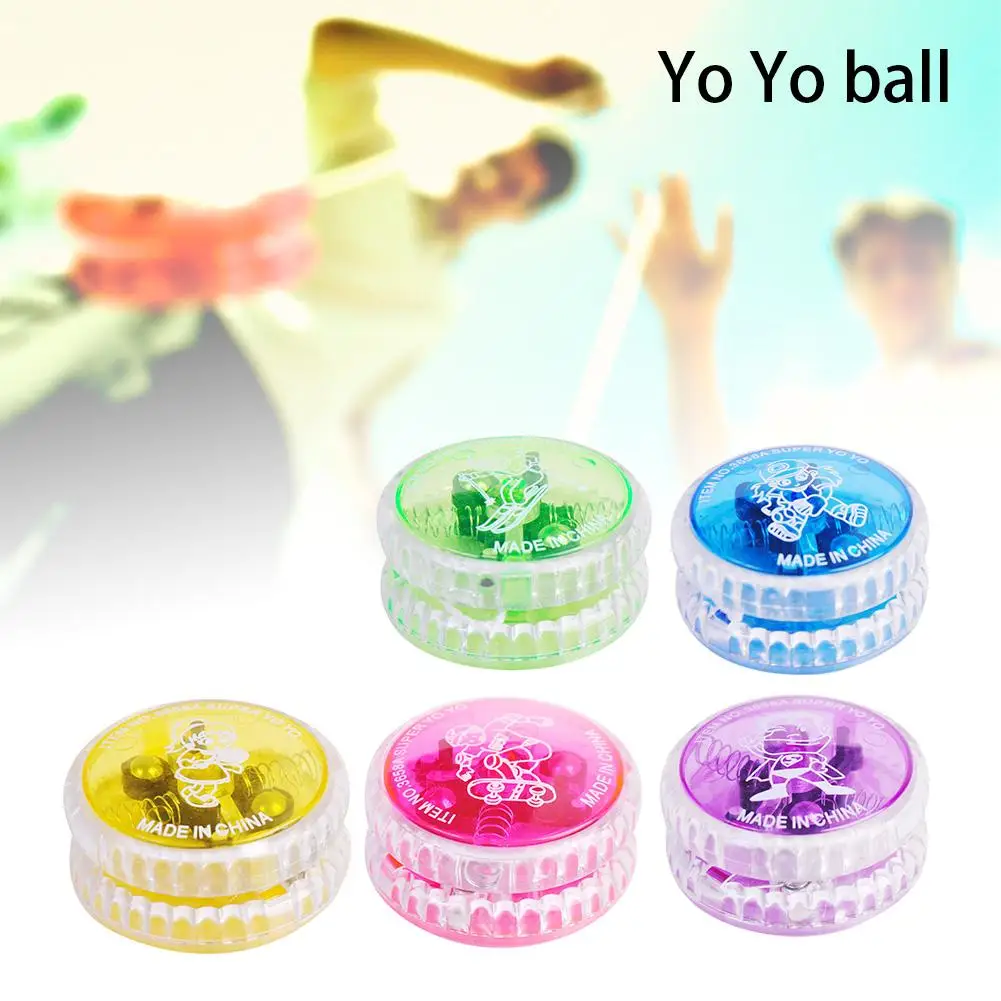 В продаже высокая скорость YoYo мяч светящийся светодиодный мигающий Yo-Yo клатч механизм детские игрушки Вечерние развлечения