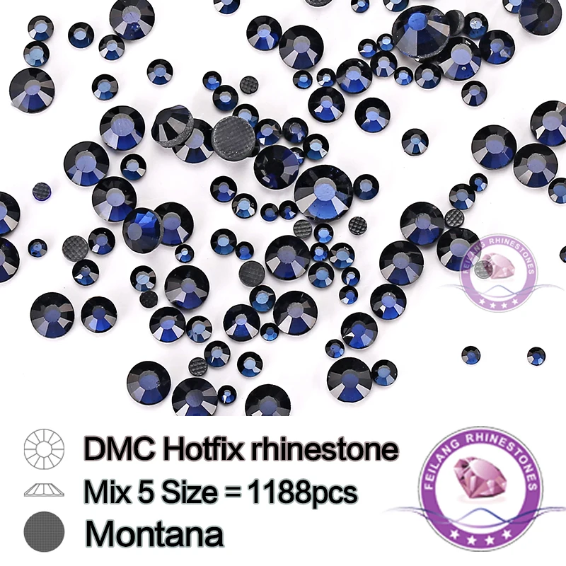 Стразы Монтана DMC горячей фиксации стразы с плоской задней стороной для