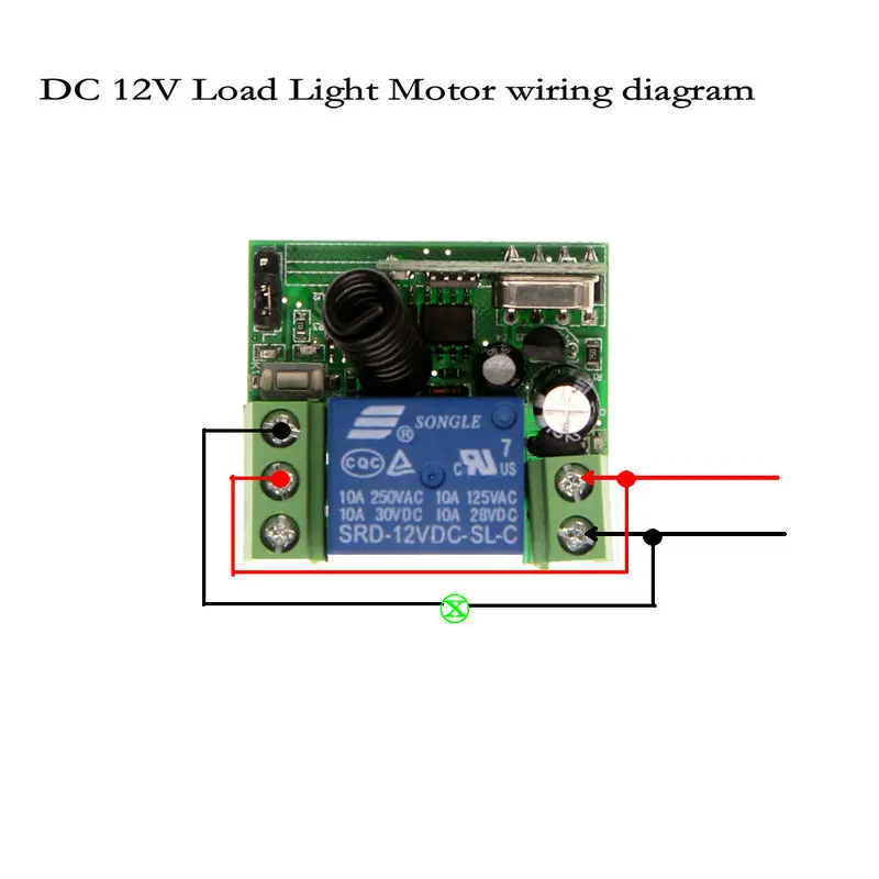 Практичный беспроводной мини переключатель системы дистанционного управления 12