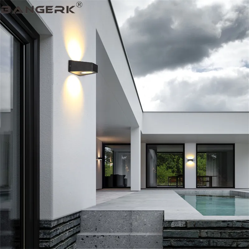 Outdoor LED Wall Light Lamps Up Down Spotlight Waterproof Antirust Modern Sconce Lights Garden Courtyard Decor Lighting | Лампы и