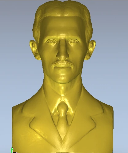 

Файл Nikola Tesla 3D relief STL для ЧПУ и принтера, 30 Мб