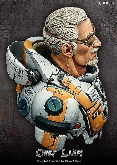 Набор фигура из смолы Chief Liam грудь Серии GK механическая без покрытия цвета 1/10 |