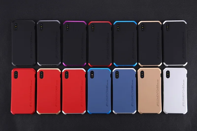 Случай для iPhone X 10 7 Plus чехол s Роскошный Алюминиевый бампер PC задняя крышка протектор для iPhone X чехол s сумка для телефона