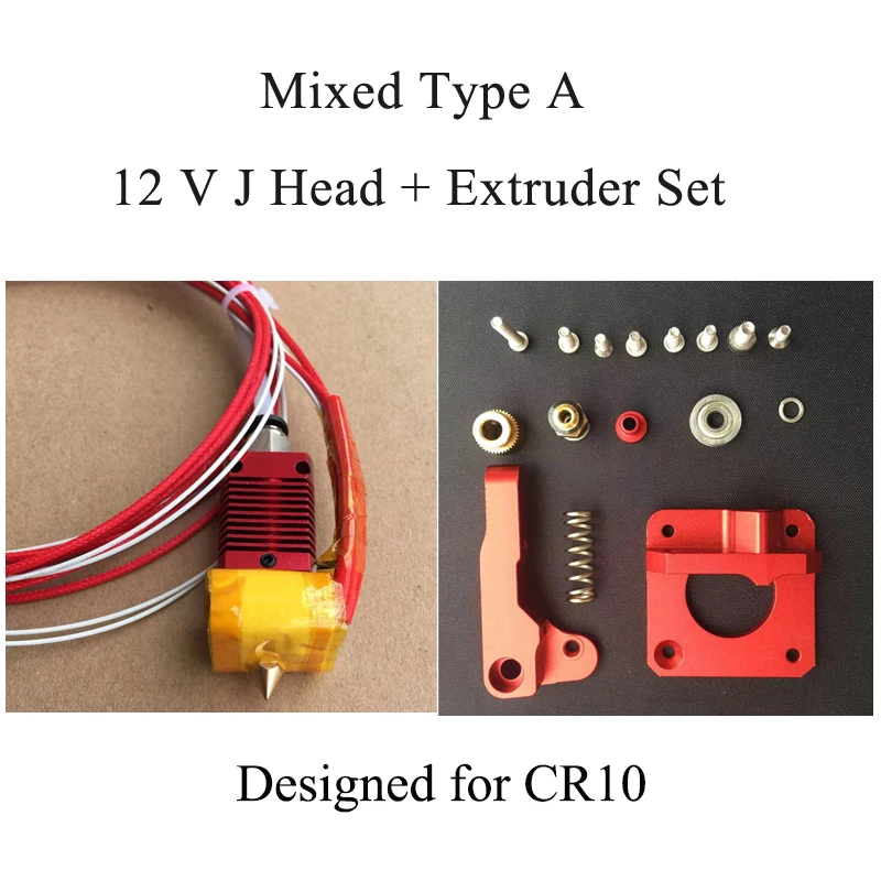 Полностью металлический J-head MK10 Hotend CR10 Ender 3 профессиональный принтер экструдер