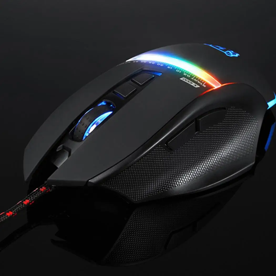 MOTOSPEED V10 E sports игровая проводная мышь индивидуальное Программирование 1x с дышащей