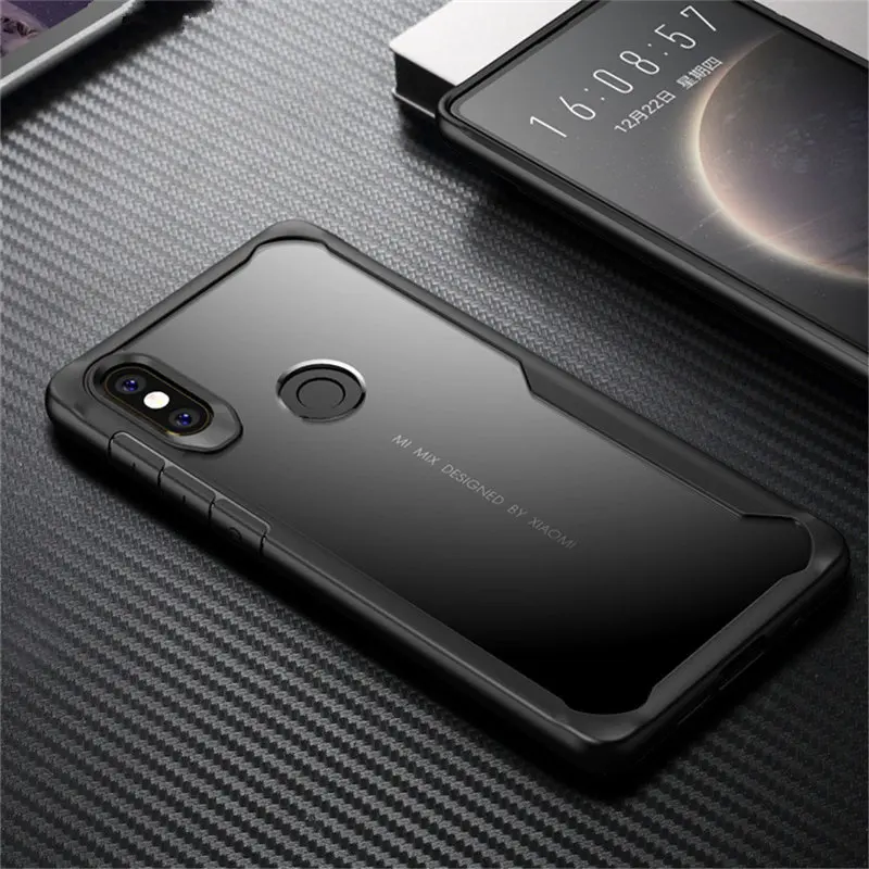 Black Чехол для Xiaomi Redmi 5A 6A 7 Note 7 6 Pro Lite S2 Y2 прозрачный противоударный мягкий ТПУ чехол для Xiaomi 5X 6X A1 A2 защитный чехол Fundas - Цвет: Black