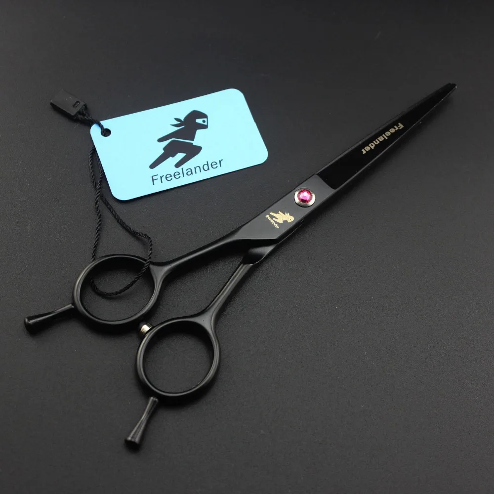 Ножницы для стрижки и тонкой стрижки левшам Freelander 6 дюймов с титановым покрытием для парикмахеров и барберов.