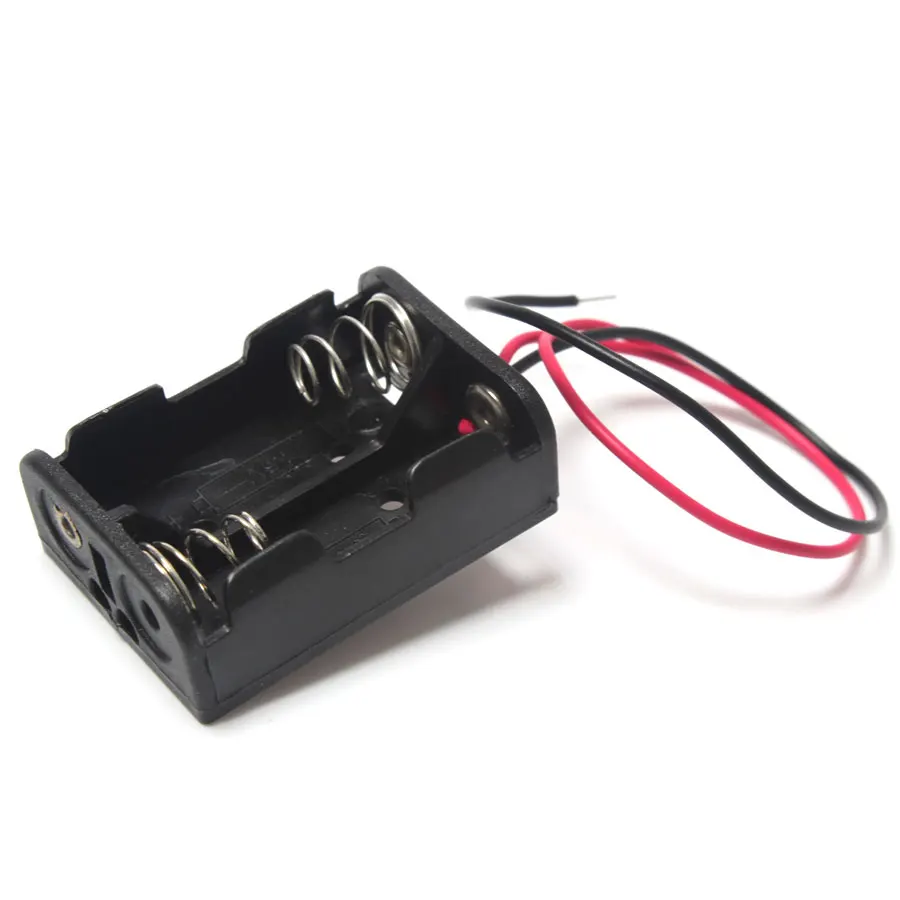 

Wholesale 100Pcs 12V 23A Plastic Battery Holder Two Slot Battery Box With Wire Lead For Soldering Connecting