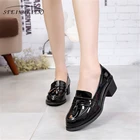 Туфли женские из натуральной кожи, с круглым носком, на высоком каблуке