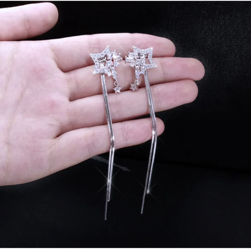 Новые серьги модные ювелирные изделия дикие пятиконечная звезда Brincos Oorbellen