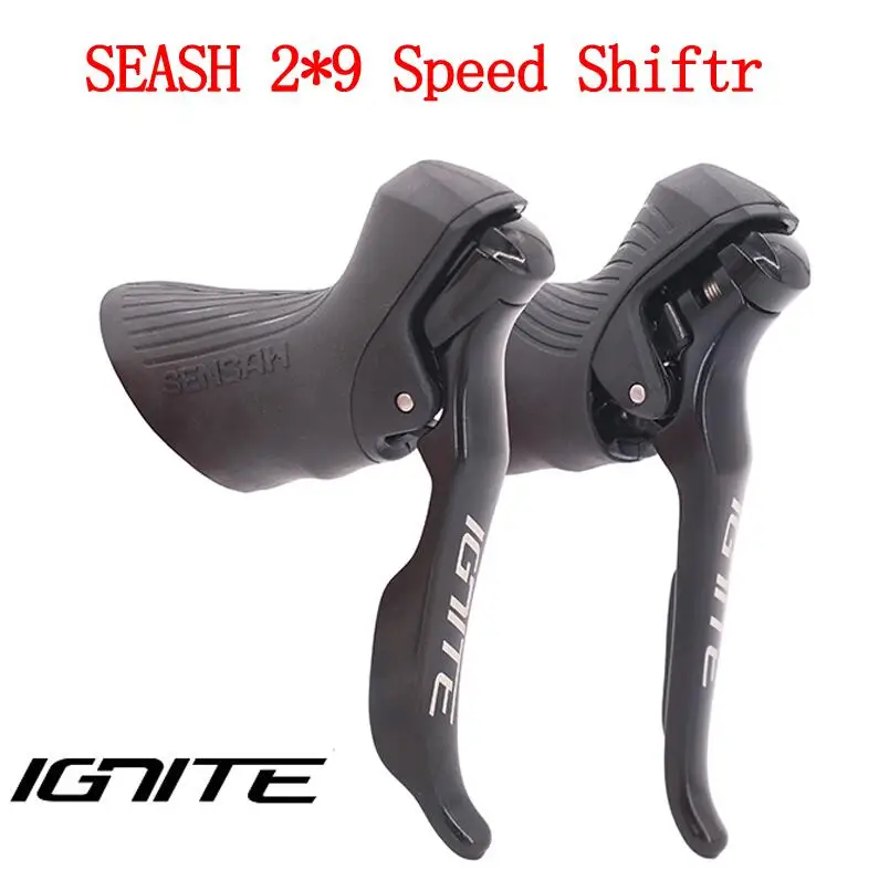 2x9 Speed SENSAH шоссейный велосипед переключения скоростей 2x8/2x9, рычаг тормоза, переключатель для велосипеда, набор для SHIMANO, задний переключатель - Цвет: 2x9 Speed