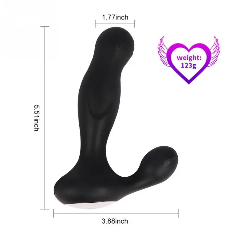 Силиконовый + ABS водонепроницаемый анальный массажер G spot USB Перезаряжаемый