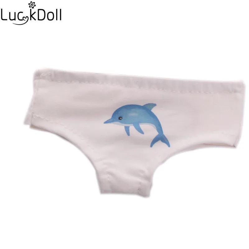 LUCKDOLL узорное нижнее белье подходит 18 дюймов Американский 43 см Детские аксессуары для кукол, игрушки для девочек, поколение, подарок на день рождения - Цвет: n905
