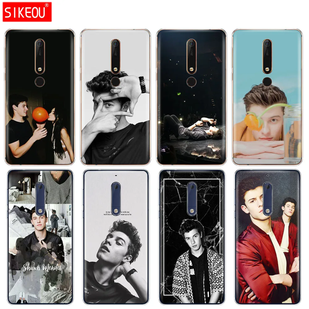 Силиконовый чехол для телефона Nokia 5 3 6 7 PLUS 8 9/Nokia 1 2 2018 shawn mendes|Бамперы| |