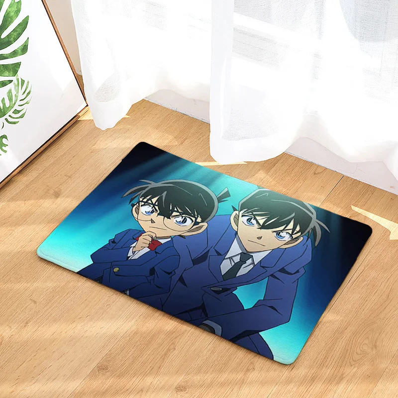 see chart IVYYE Detective Conan индивидуальные аниме декоративный коврик домашние ковры мультяшный коврик коврики на пол для спальни банные плюшевые коврики Коврик - Цвет: see chart