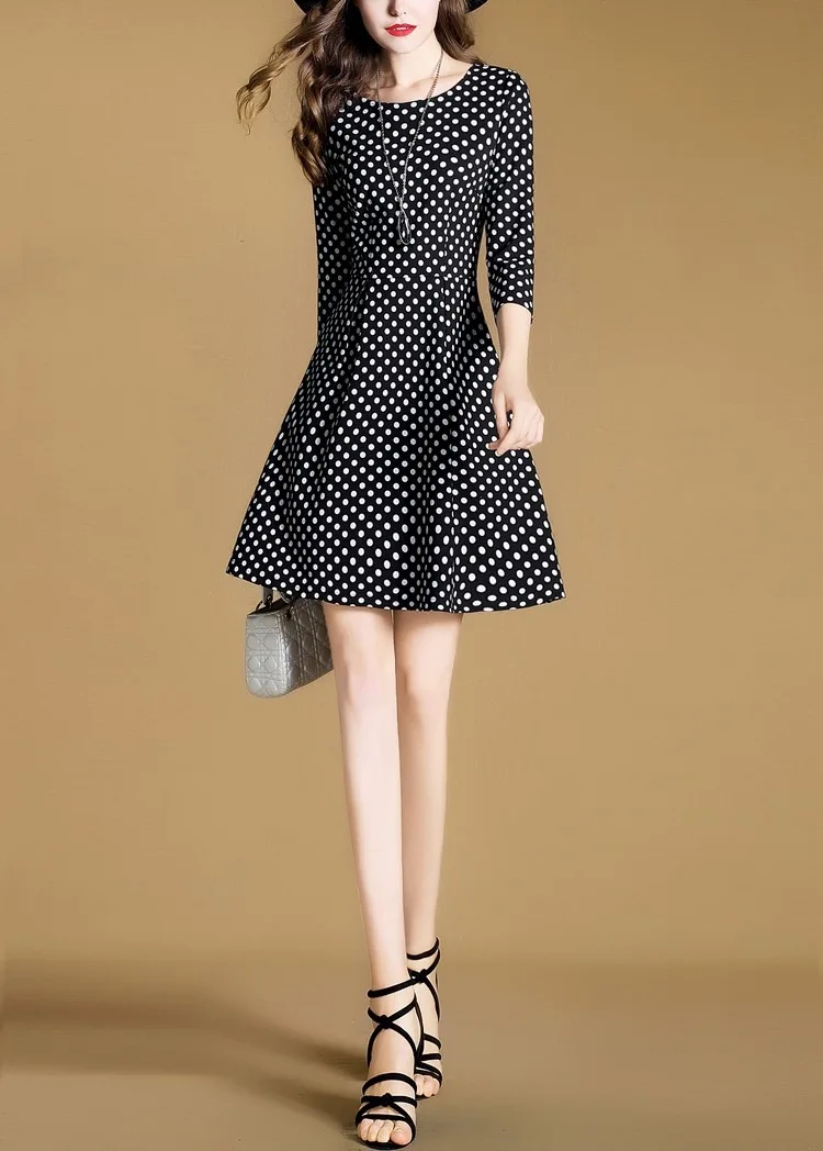 Летнее платье 2017 элегантные Для женщин мода Европейский Дизайн волны o образным