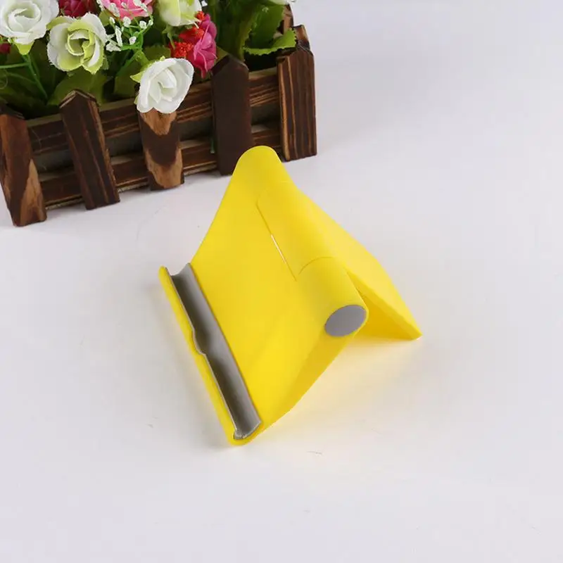 Yellow Многофункциональный роторный универсальный игровой фиксатор Стенд складной для мобильных телефонов универсальное крепление Настольный держатель планшета - Цвет: Yellow