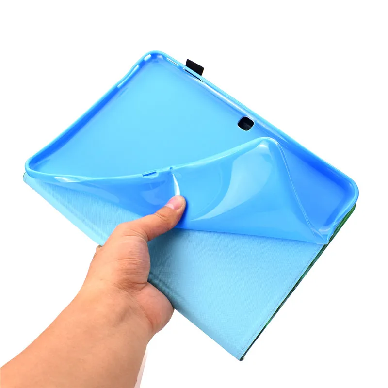 Wekays для Samsung Tab4 10 1 T535 мультфильм панда кожаный флип чехол Galaxy Tab 4 T530 T531 чехол|Чехлы
