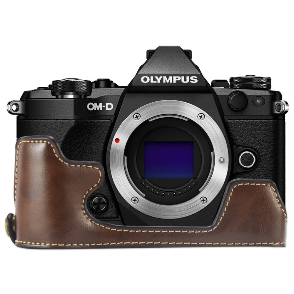 Защитный чехол limitX из искусственной кожи для Olympus OMD EM5 версия открытия нижней