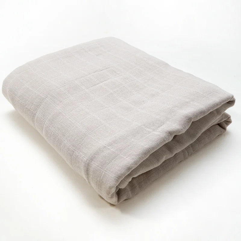 Greylish brown Muslinlife/ стиль; однотонное одеяло для новорожденных; детское одеяло для пеленания; одеяло из бамбукового хлопка; Прямая поставка - Цвет: Greylish brown