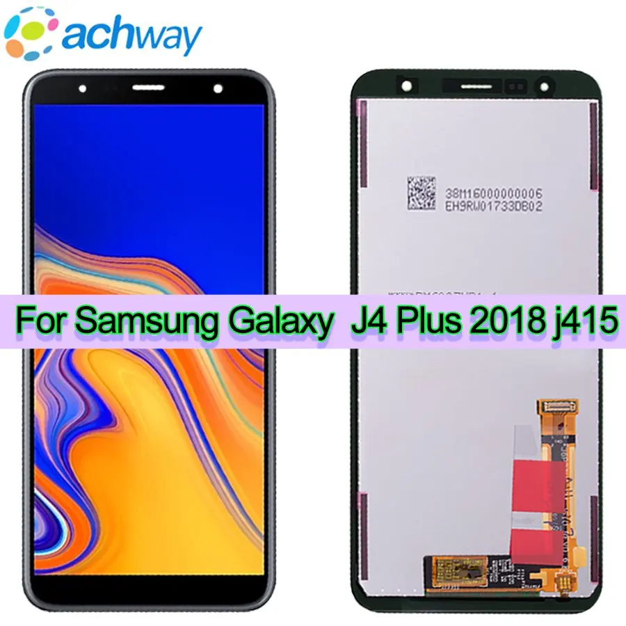 

Протестированный Регулируемый ЖК-экран для SAMSUNG J4 Plus J415F LCD J4 Plus, ЖК-экран для Samsung J4 Plus 2018, сенсорный ЖК-экран с дигитайзером в сборе