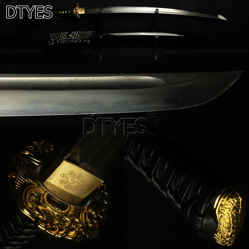 Damascus Steel Clay Tempered Obvious Hamon Maru Blade Katana Samurai Japanese Sword Handmade Real Swords Battle Ready | Дом и сад