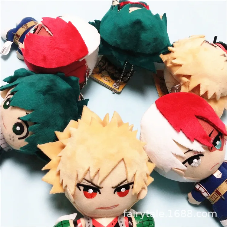 Аниме мой герой Academy izku Midoriya Katsuki Bakugou Shouto Todoroki плюшевые подвесные игрушки 15 см мягкие куклы подарок