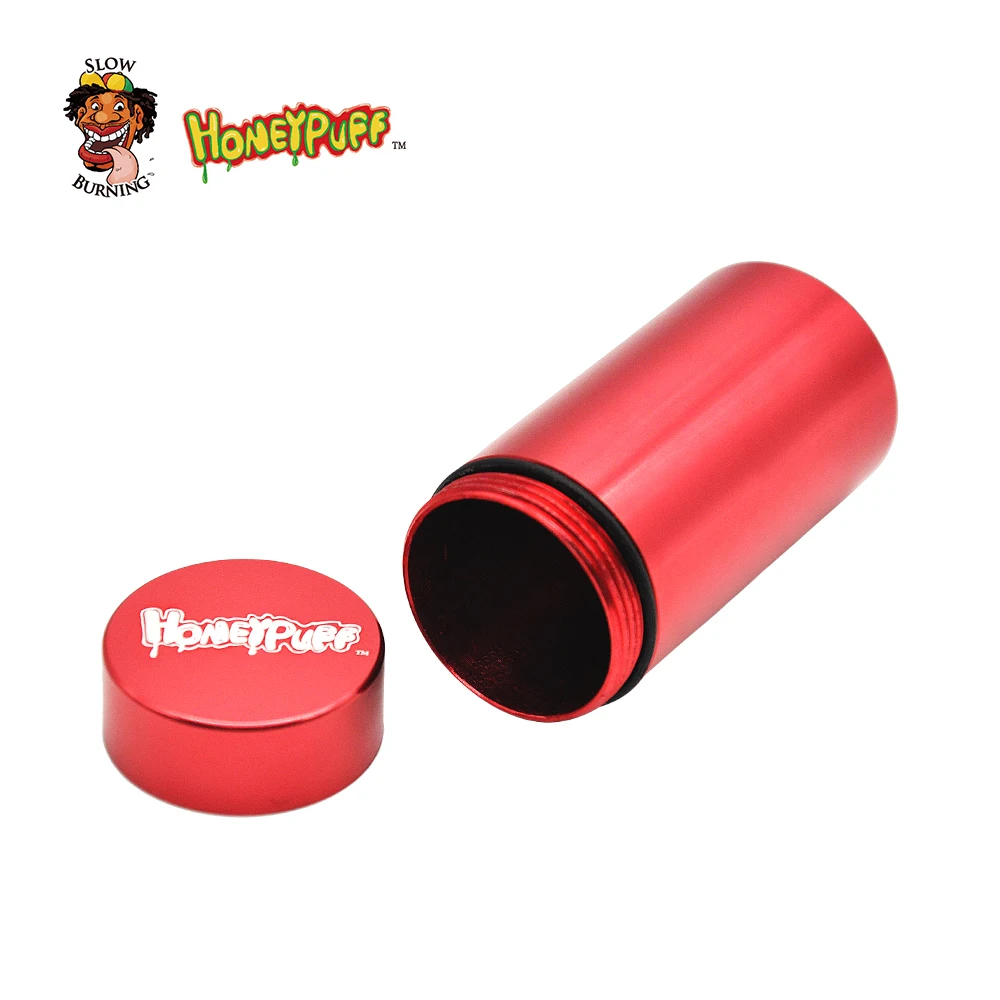 HONEYPUFF коробка для таблеток Водонепроницаемая Резиновая герметичная серебристая алюминиевая жестяная коробка для лекарств чехол для бутылки контейнер для хранения бутылок