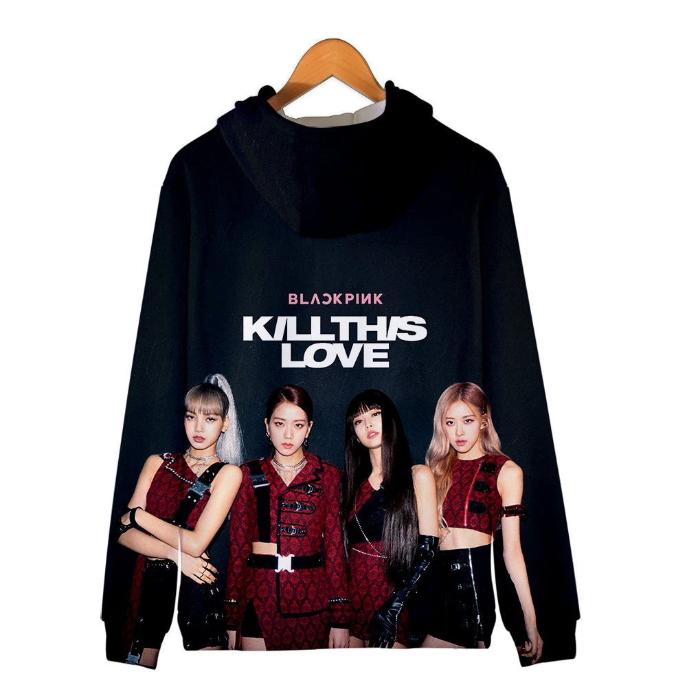 Frdun Tommee BLACKPINK 3D толстовки женские на молнии в Корейском стиле популярные толстовки с капюшоном Новые стильные модные толстовки Одежда XXS-4XL