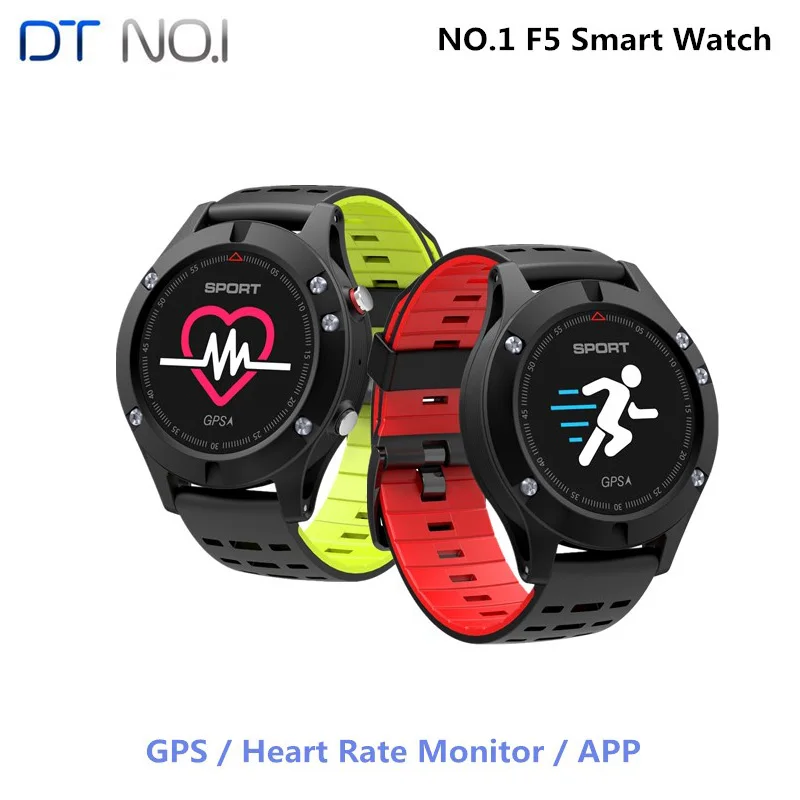 Смарт-часы NO.1 F5 IP67 пульсометр GPS мультиспортивный режим OLED высотомер Bluetooth