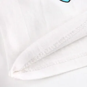 Хлопковая футболка для мальчиков 2018 полосатая короткая детская с рисунком