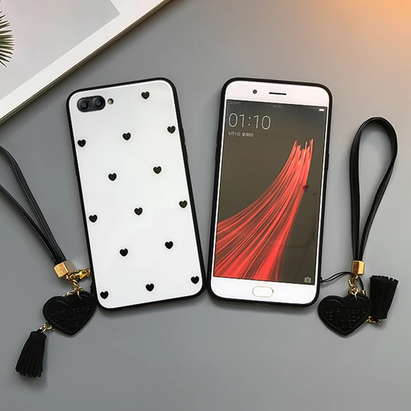 BONVAN для Xiaomi Redmi Примечание 5A prime чехол с милым сердцем из закаленного стекла чехлы