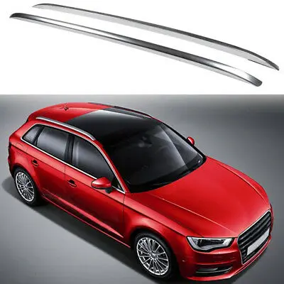 Декоративные боковые рейки на крышу для Audi A3 8V Hatchback 2013 2018 2 шт.|Хромирование| |