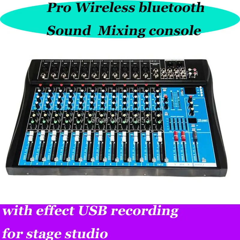 Профессиональный 8 12 канальный Bluetooth миксер USB цифровой микрофон эффектов DSP