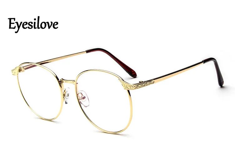 Eyesilove классические женские металлические очки для чтения большие круглые линзы в