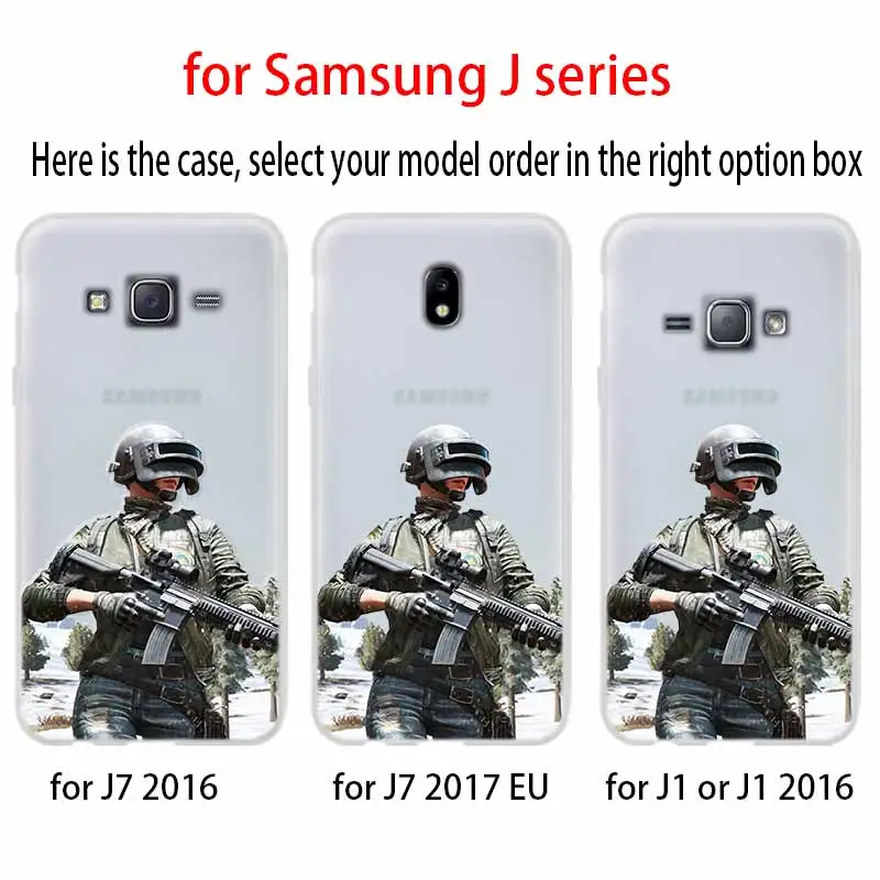 Черный чехол PUBG для телефона Samsung Galaxy j6 J8 J7 J5 J3 J4 Plus 2018 2017 2016 J610 Prime мягкий
