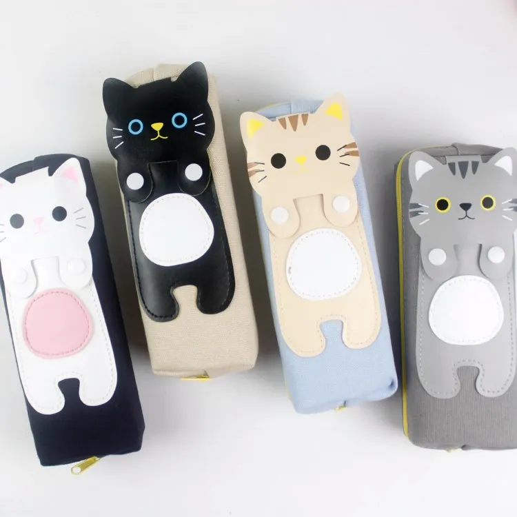Карандаш Чехол Kawaii кошки канцелярские принадлежности для школьных поставка