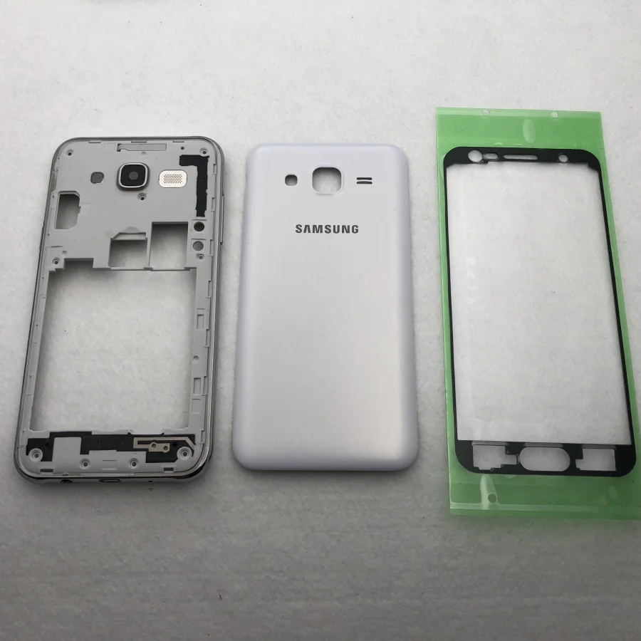 Для Samsung Galaxy J5 j500 J500F J500H J500FN средняя рамка Корпус телефона крышка с задняя крышка аккумулятора+ Переднее стекло+ инструмент
