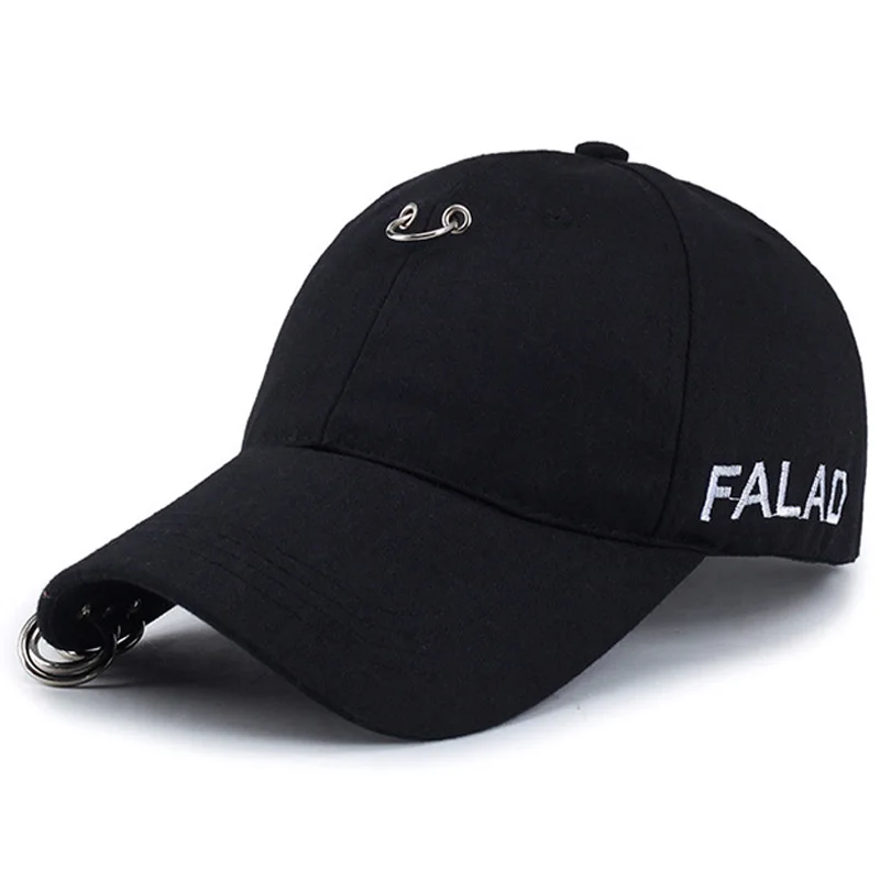 Гладить кольцо Кепки Для женщин Бейсбол с золотые кольца Цвет Snapback хип хоп Шапки