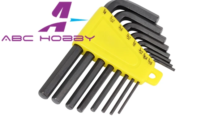 Шестигранный гаечный ключ шестигранный размер 1/4 &quot1/32 3/16 5/32 1/8 3/32 5/64 1/16&quot |