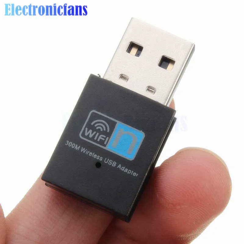 Мини беспроводной USB Wi Fi Wlan адаптер 300 Мбит/с 802 11 b/g/n 20dBm сетевой LAN ключ поддержка